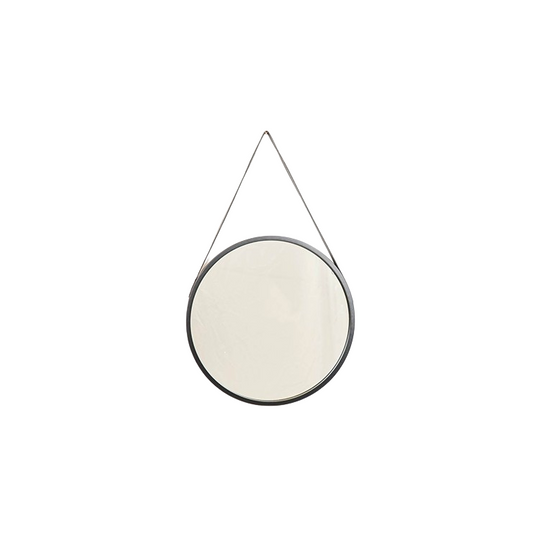 Spiegel - Ronde Band - Metaal - Zwart - 50x2,5x50cm