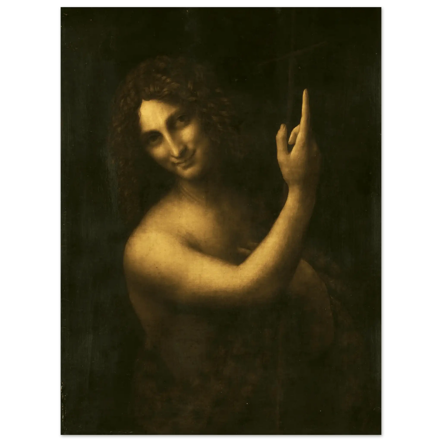 Saint John the Baptist - Leonardo Da Vinci | Aluminium Poster - Ralphies.