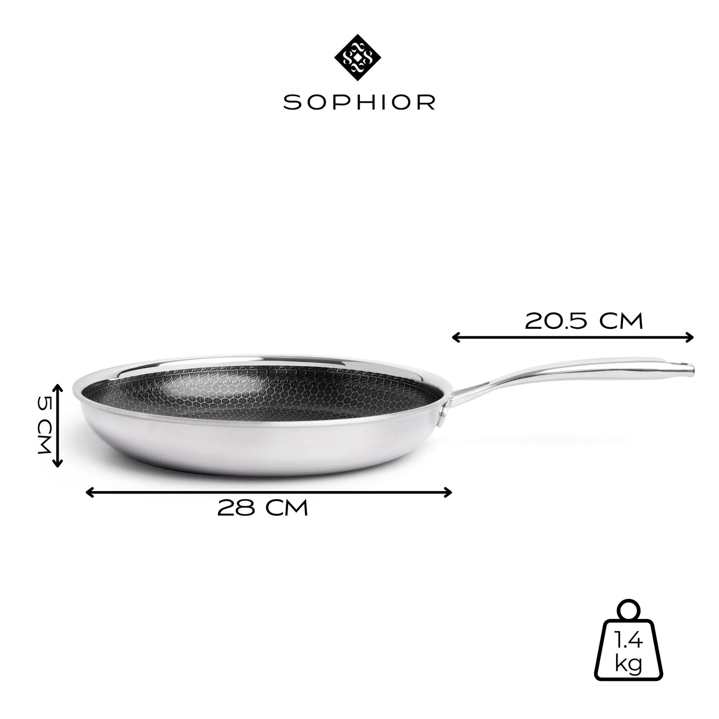 Hybride Koekenpan 28cm - PFAS-vrij