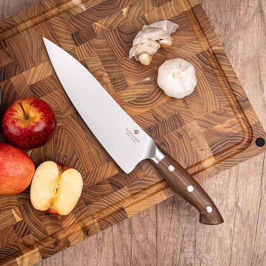 Koksmes 21 cm – Duits staal en walnoothouten handvat