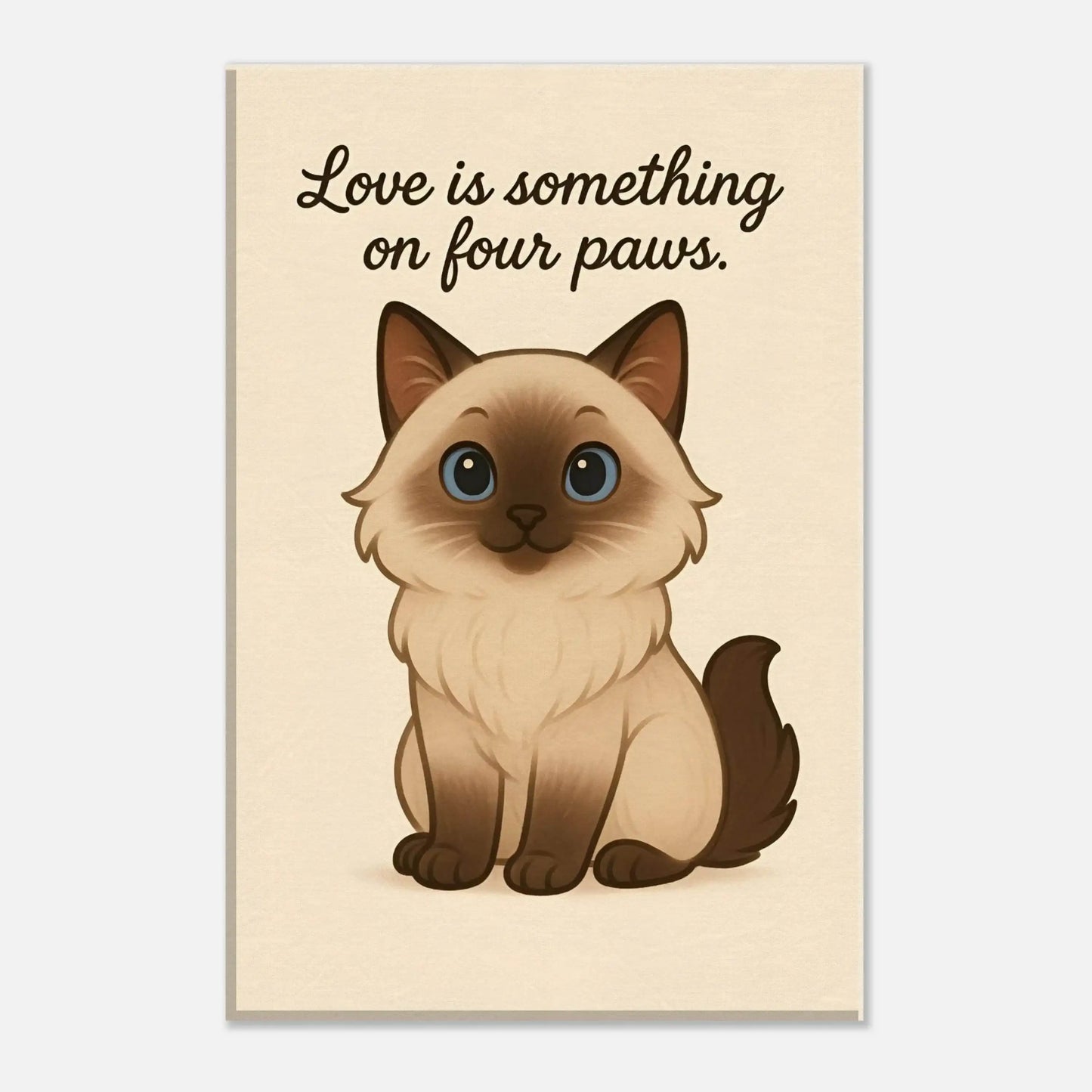Liefde is een beestje op vier poten | Canvas voor katten liefhebbers - Ralphies.