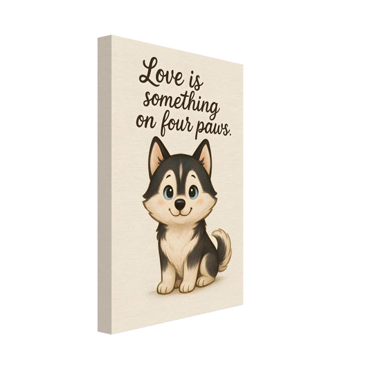 Liefde is een beestje op vier poten | Canvas voor Honden liefhebbers - Ralphies.