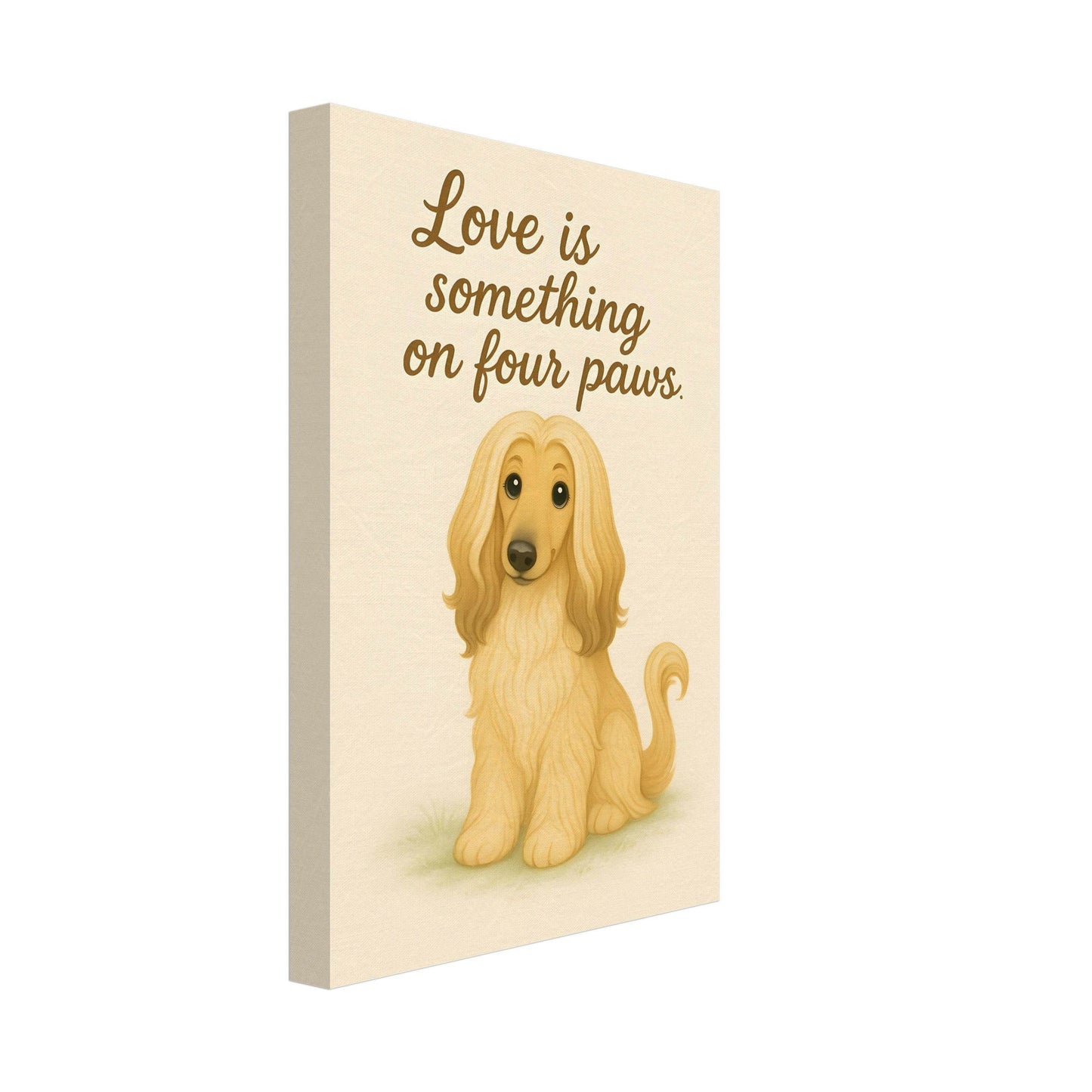 Liefde is een beestje op vier poten | Canvas voor Honden liefhebbers - Ralphies.