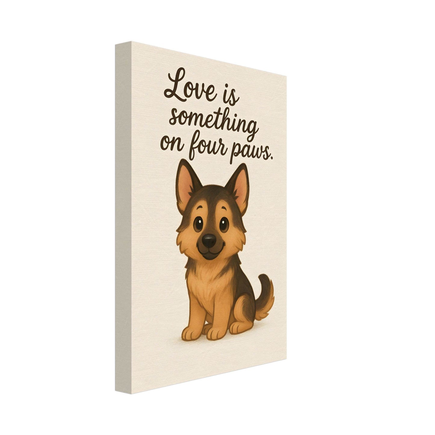 Liefde is een beestje op vier poten | Canvas voor Honden liefhebbers - Ralphies.