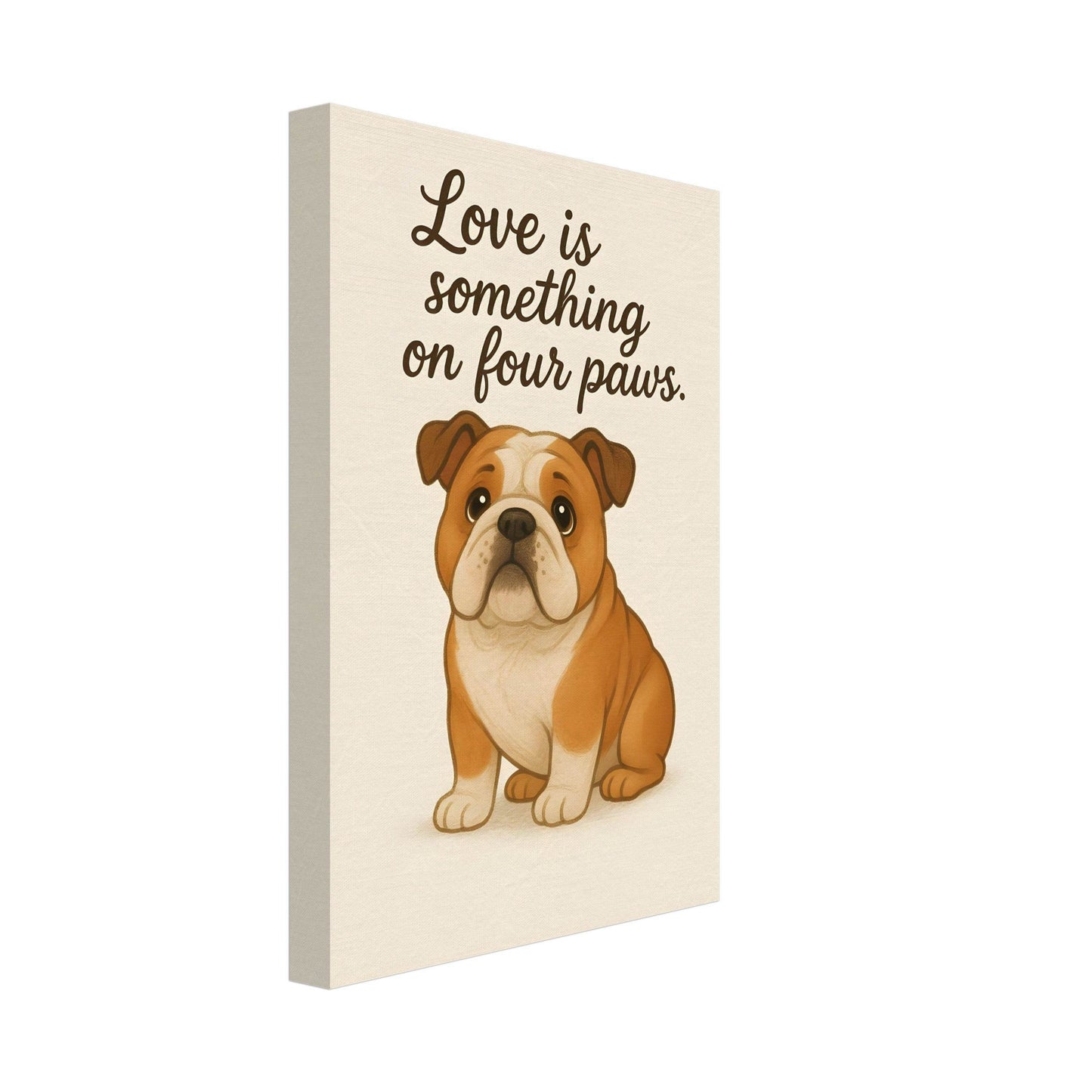 Liefde is een beestje op vier poten | Canvas voor Honden liefhebbers - Ralphies.