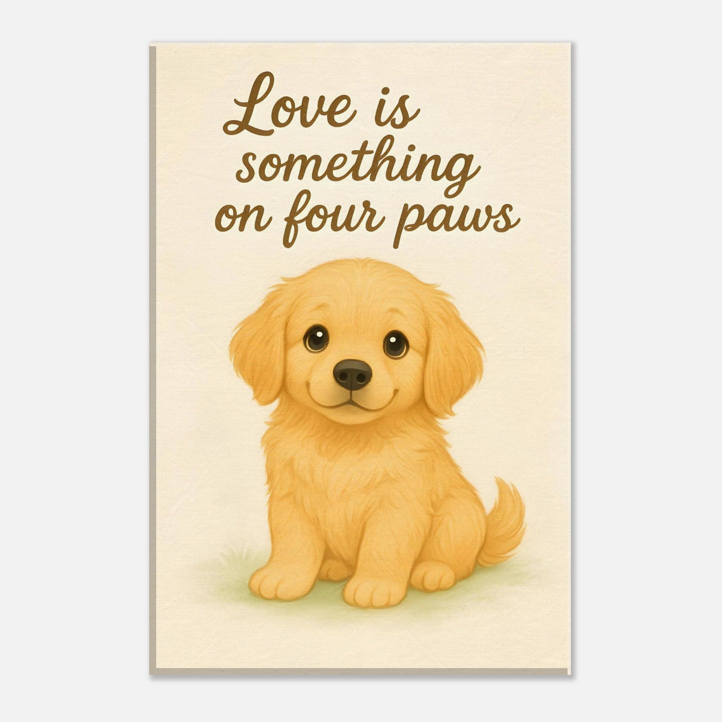 Liefde is een beestje op vier poten | Canvas voor Honden liefhebbers