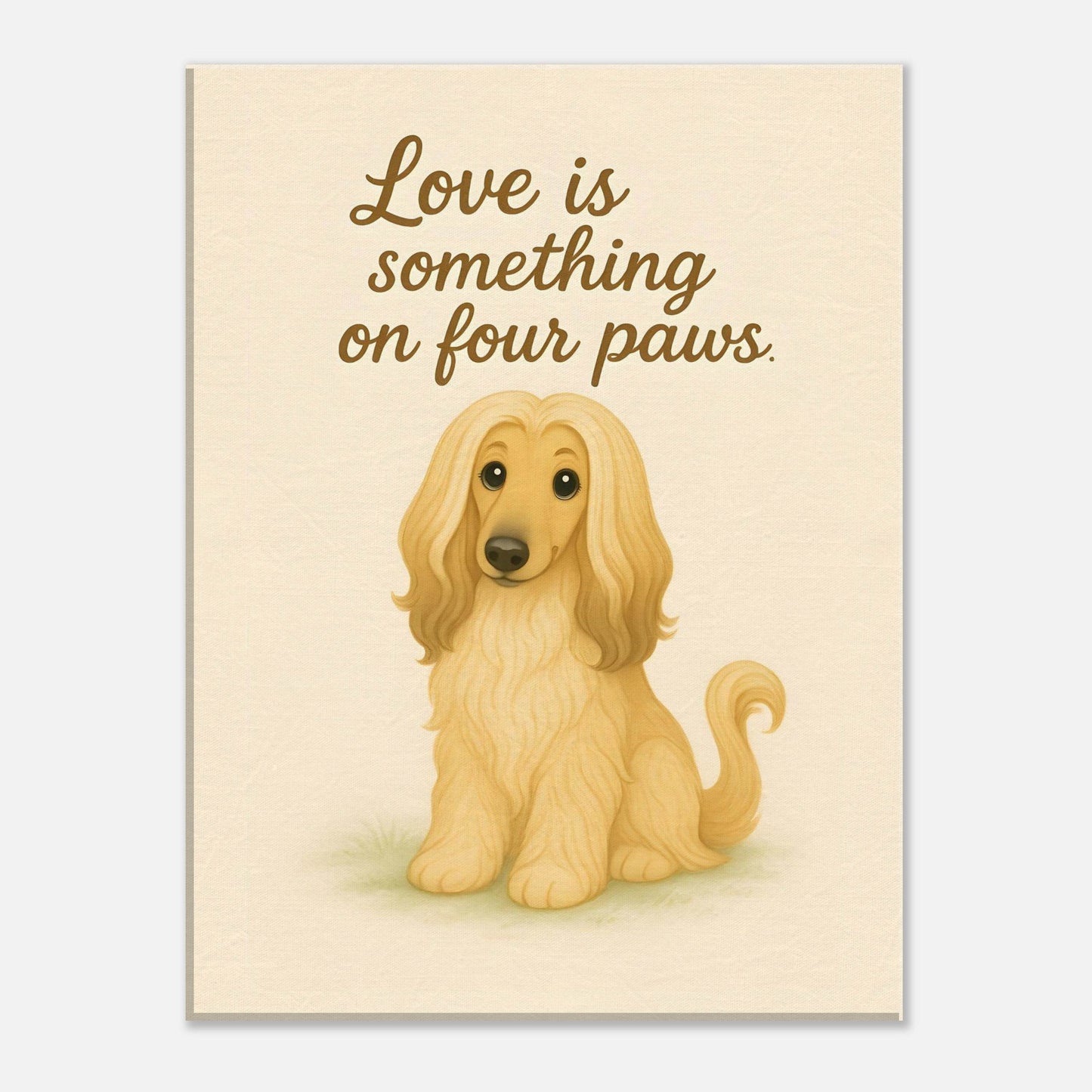 Liefde is een beestje op vier poten | Canvas voor Honden liefhebbers