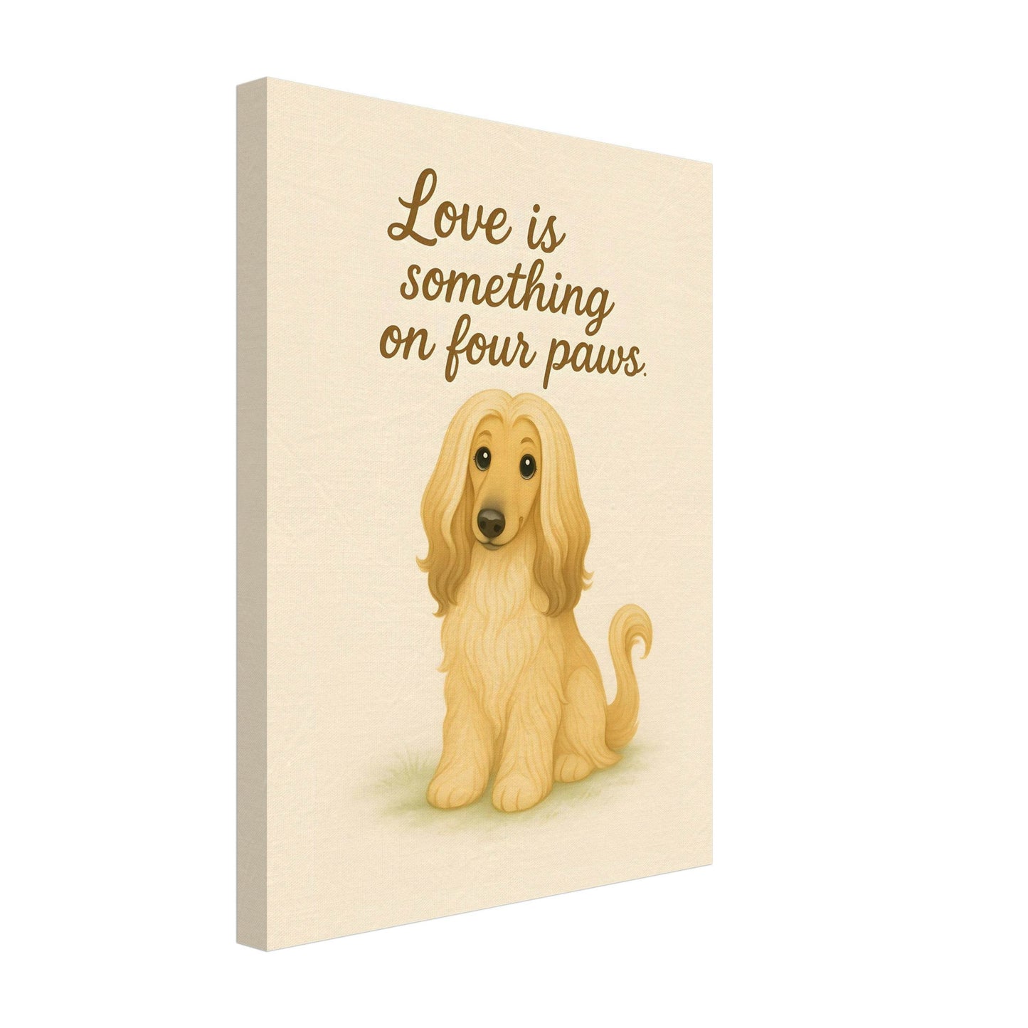 Liefde is een beestje op vier poten | Canvas voor Honden liefhebbers