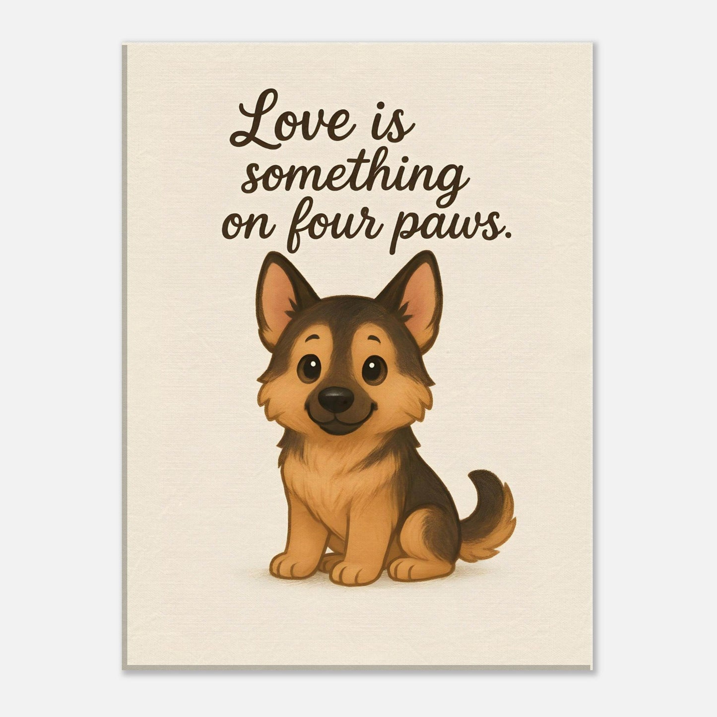 Liefde is een beestje op vier poten | Canvas voor Honden liefhebbers
