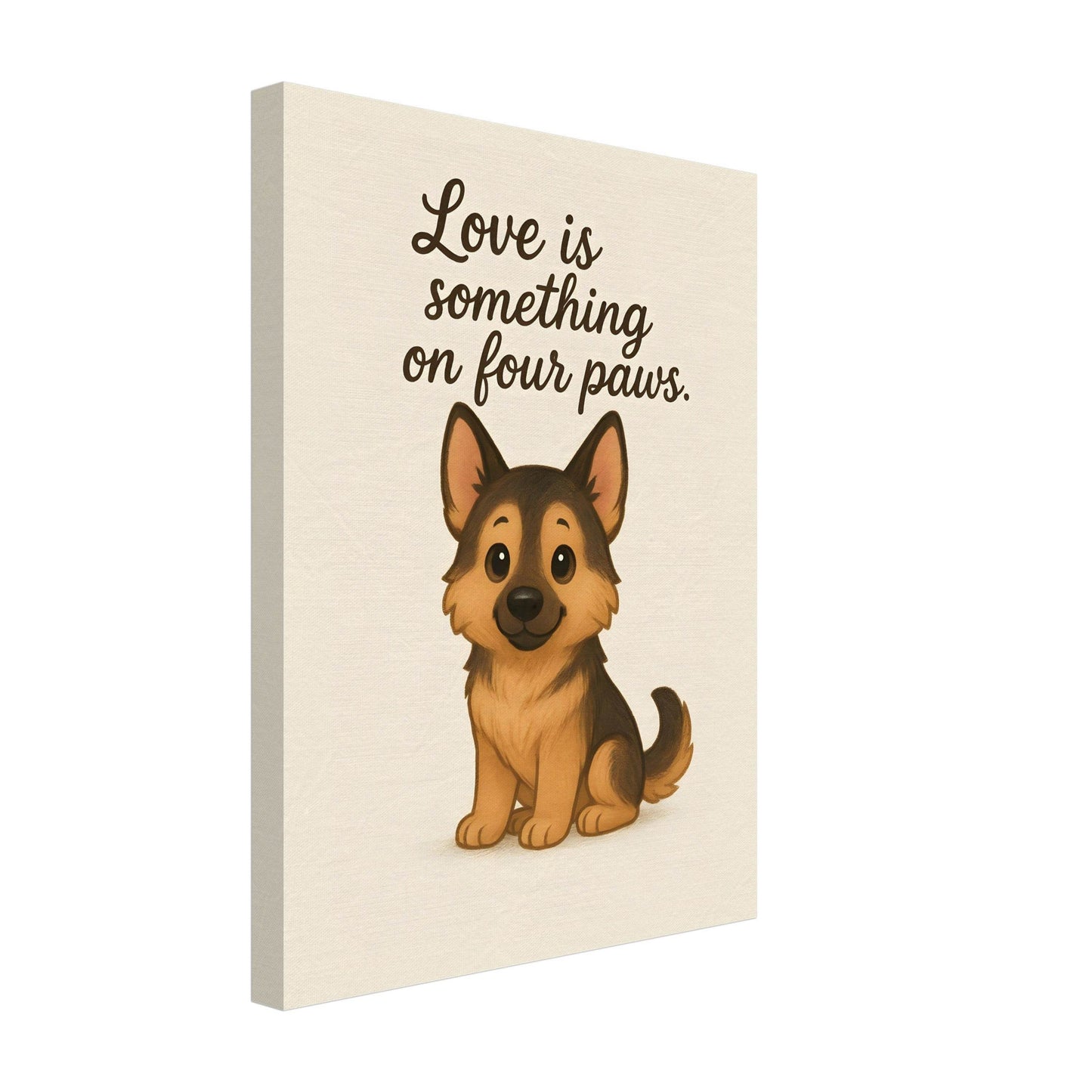 Liefde is een beestje op vier poten | Canvas voor Honden liefhebbers