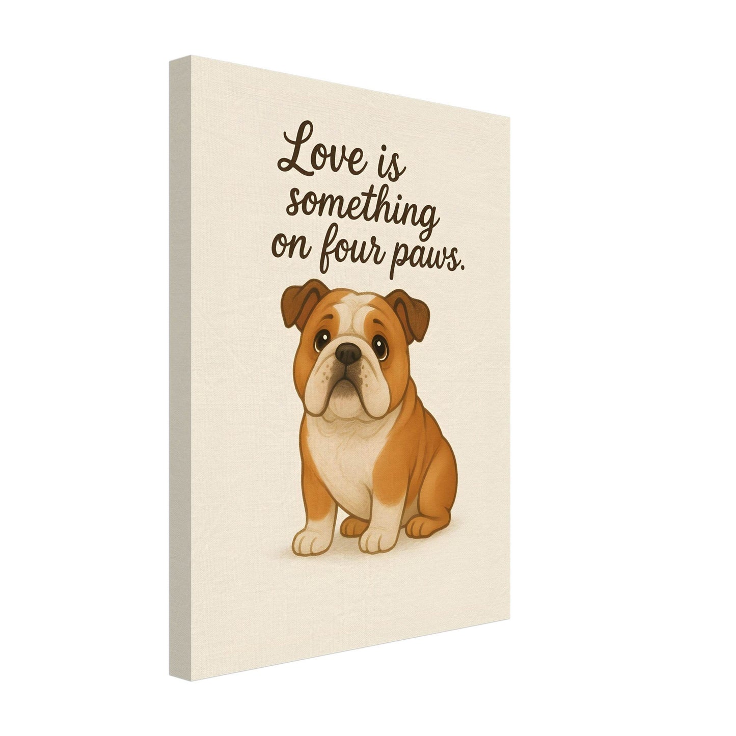 Liefde is een beestje op vier poten | Canvas voor Honden liefhebbers