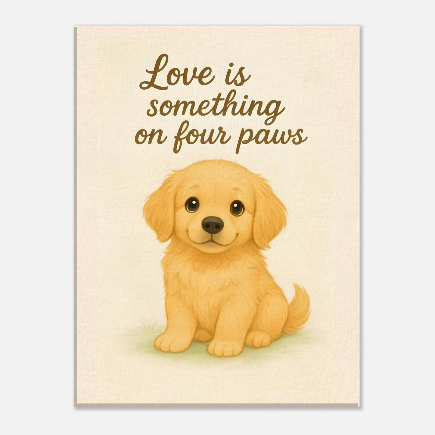 Liefde is een beestje op vier poten | Canvas voor Honden liefhebbers