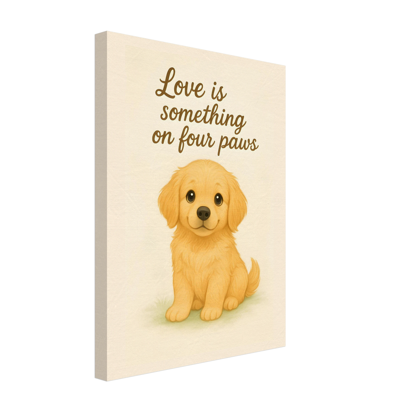 Liefde is een beestje op vier poten | Canvas voor Honden liefhebbers