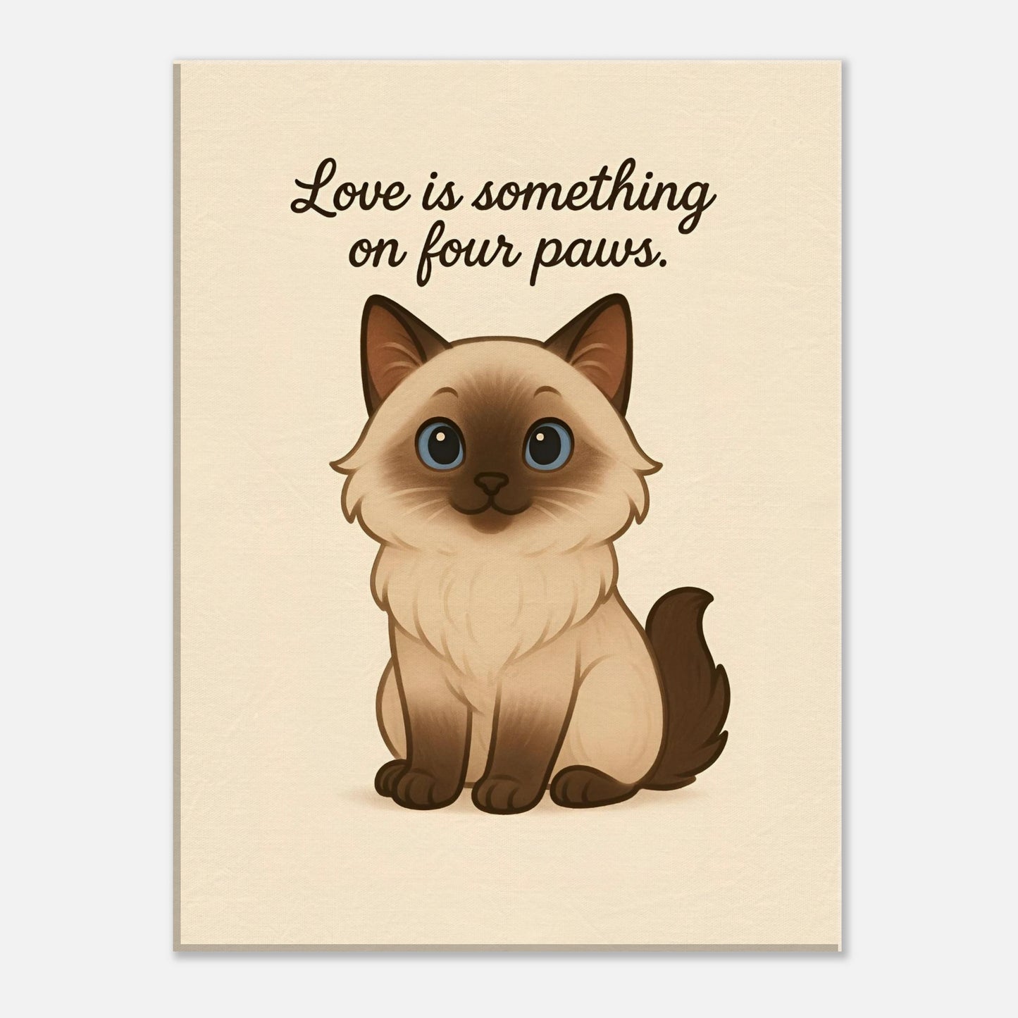 Liefde is een beestje op vier poten | Canvas voor katten liefhebbers