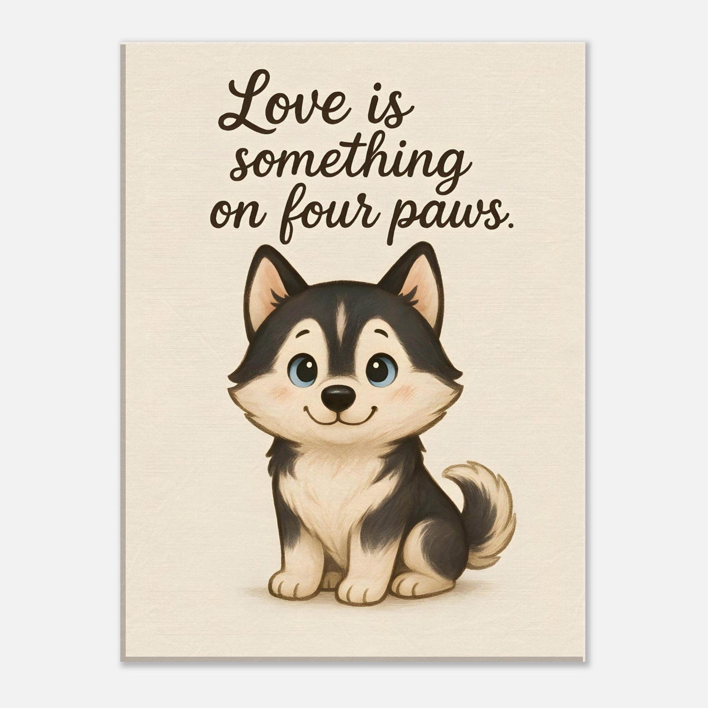 Liefde is een beestje op vier poten | Canvas voor Honden liefhebbers - Ralphies.