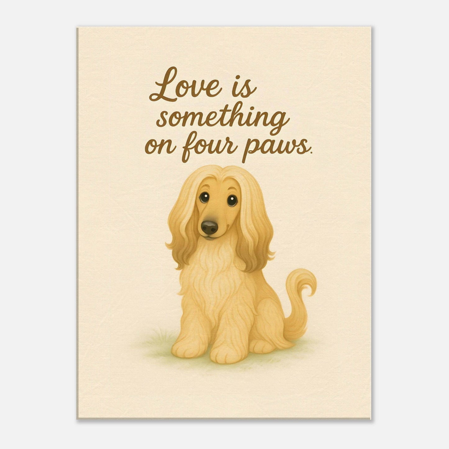 Liefde is een beestje op vier poten | Canvas voor Honden liefhebbers