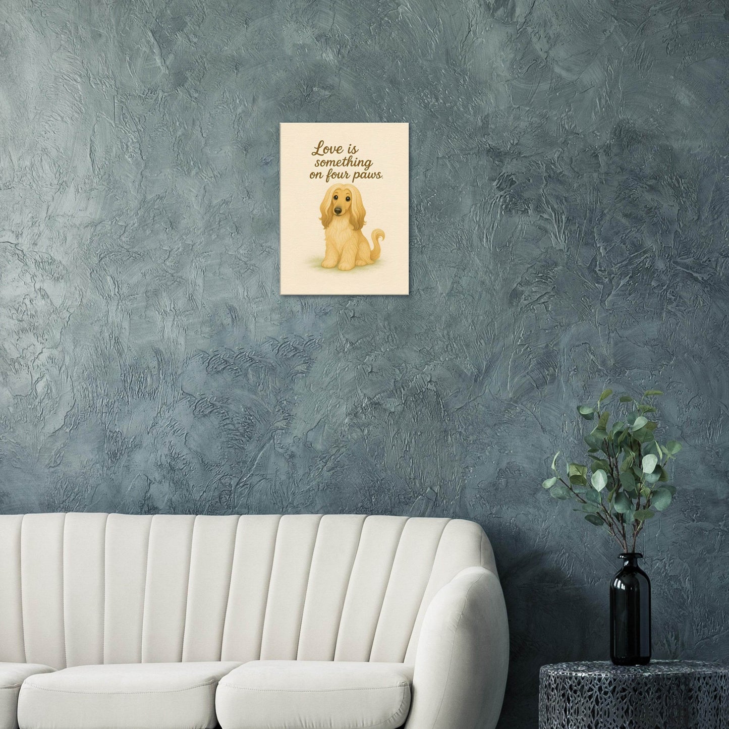 Liefde is een beestje op vier poten | Canvas voor Honden liefhebbers
