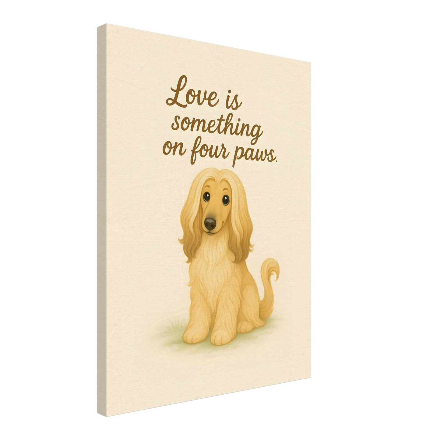 Liefde is een beestje op vier poten | Canvas voor Honden liefhebbers