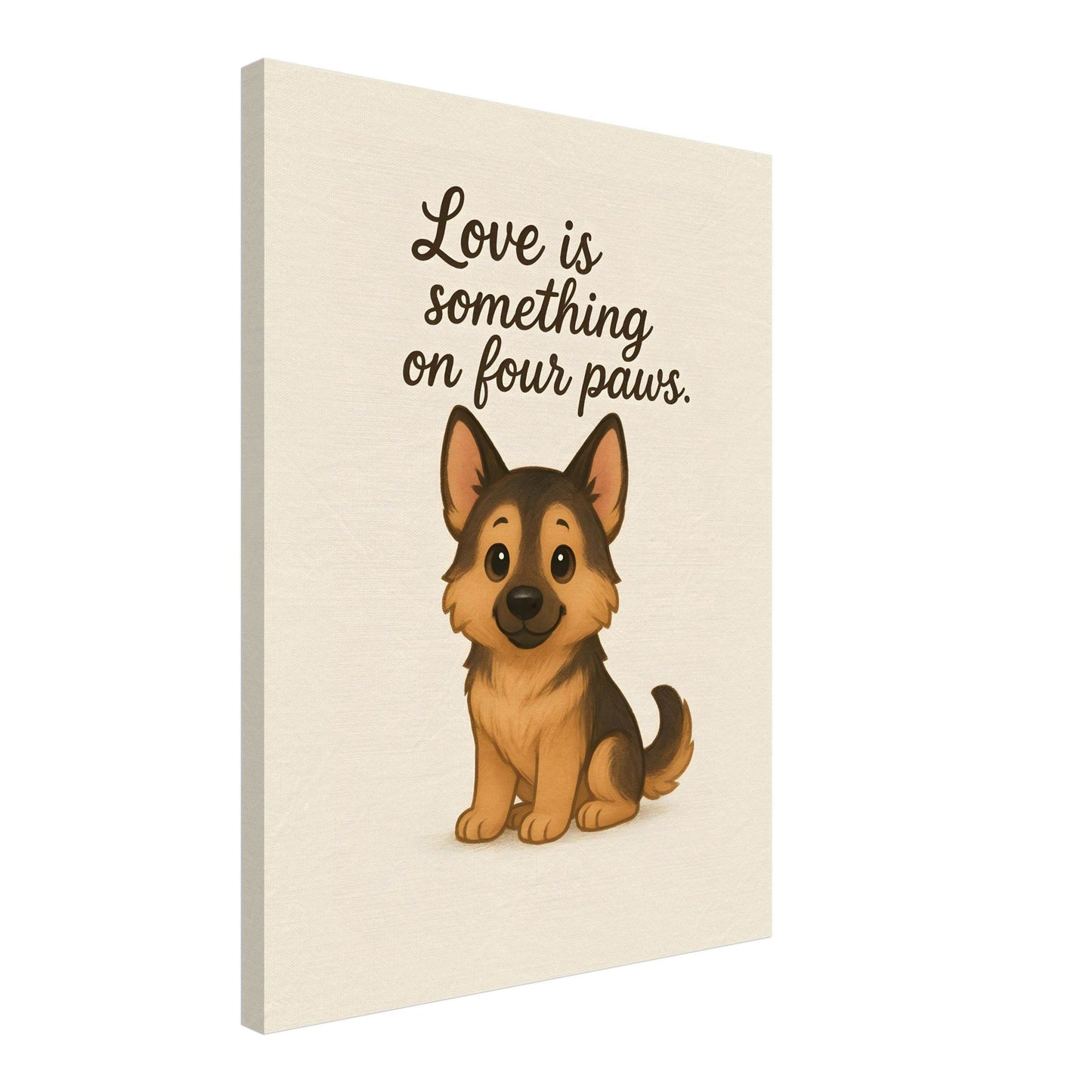 Liefde is een beestje op vier poten | Canvas voor Honden liefhebbers