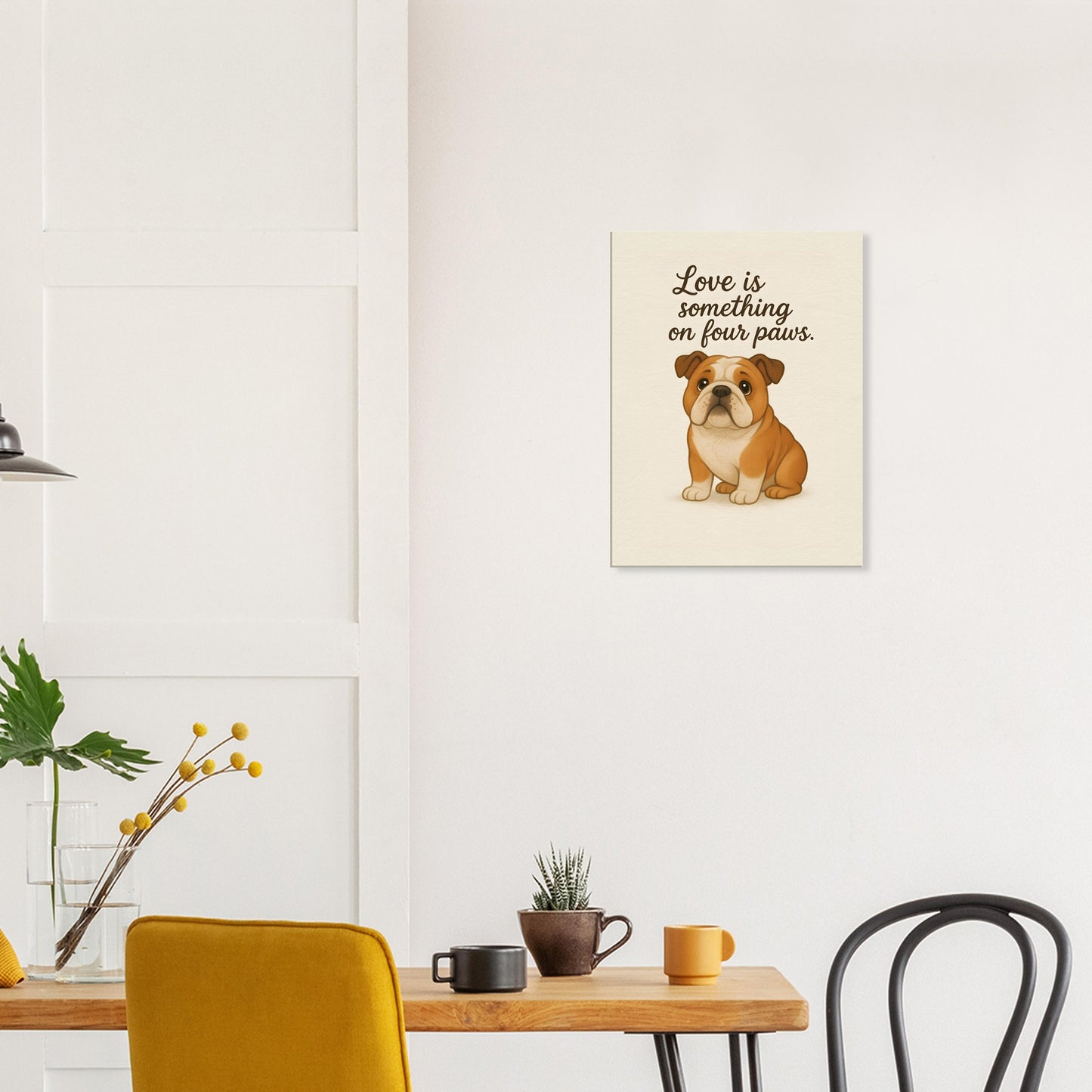Liefde is een beestje op vier poten | Canvas voor Honden liefhebbers