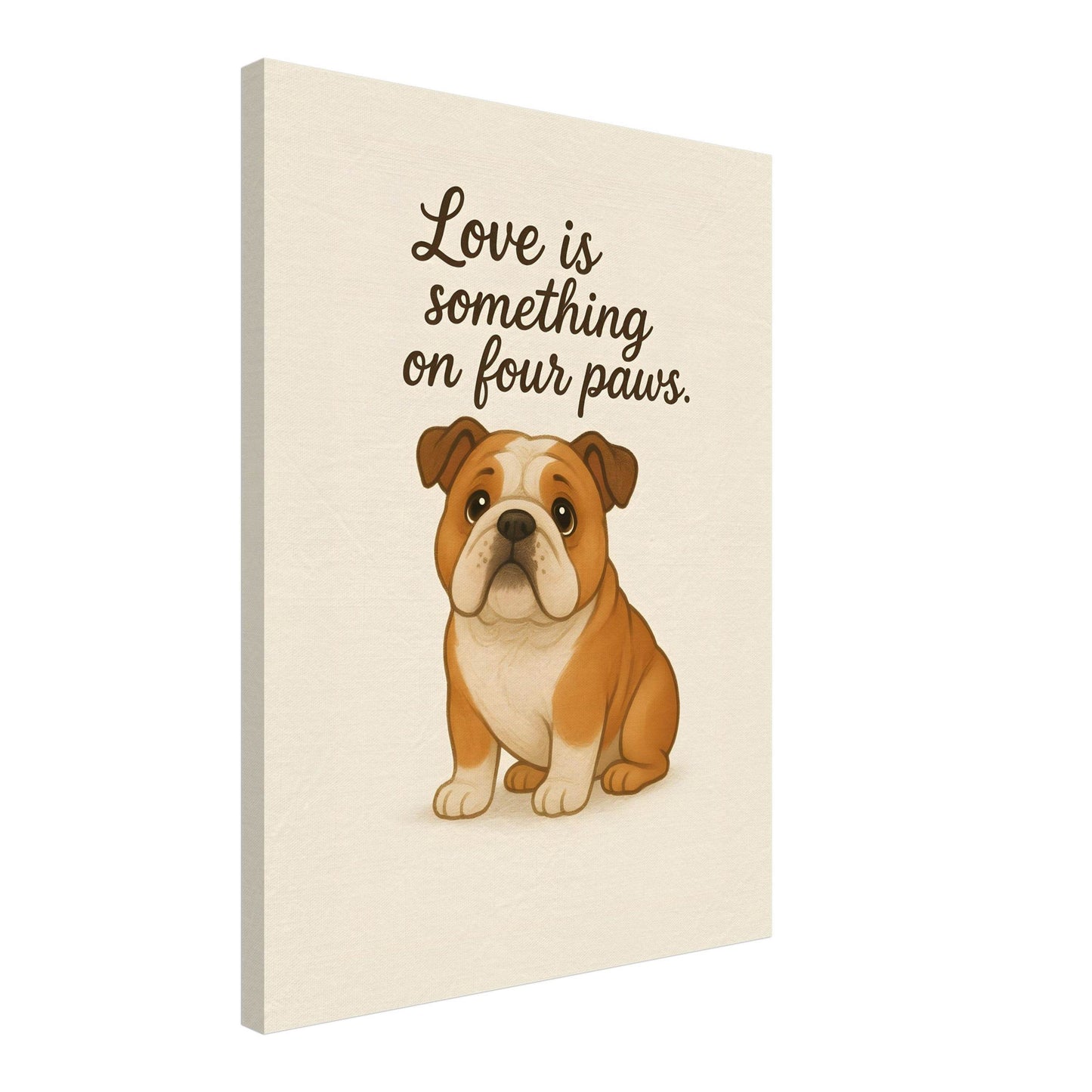 Liefde is een beestje op vier poten | Canvas voor Honden liefhebbers