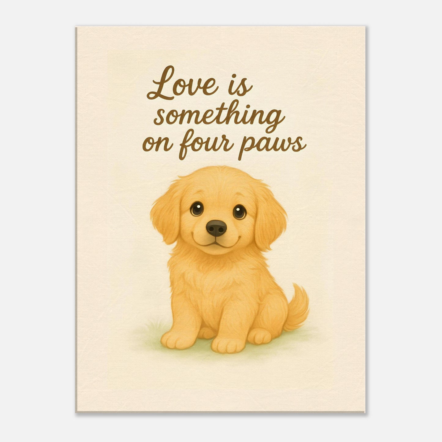 Liefde is een beestje op vier poten | Canvas voor Honden liefhebbers