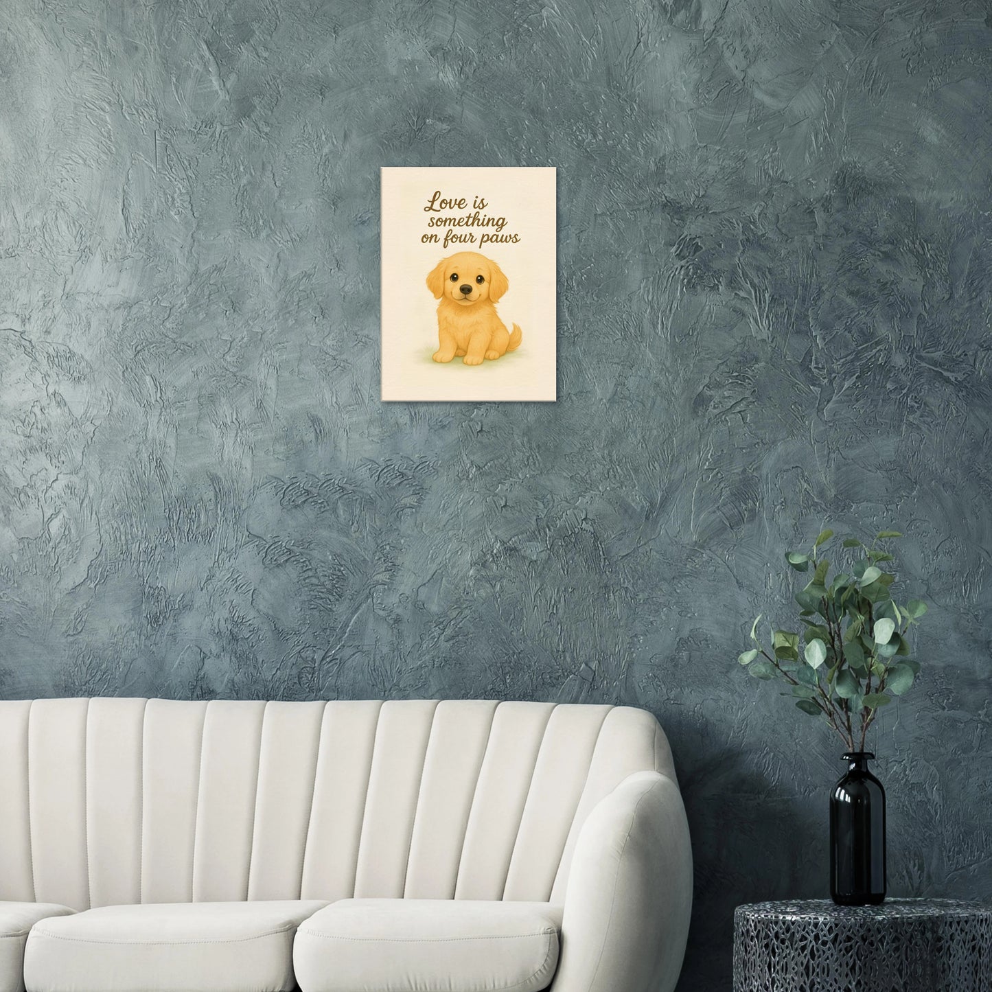 Liefde is een beestje op vier poten | Canvas voor Honden liefhebbers
