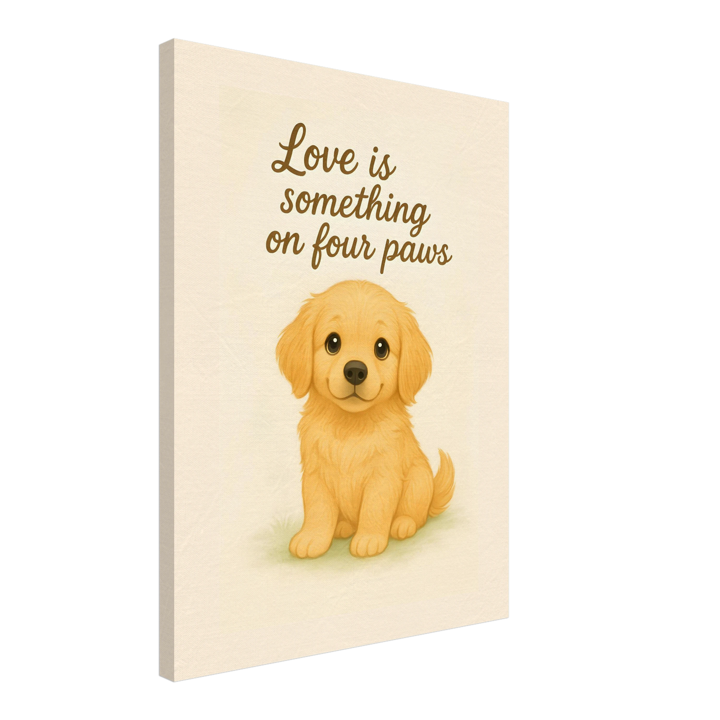 Liefde is een beestje op vier poten | Canvas voor Honden liefhebbers