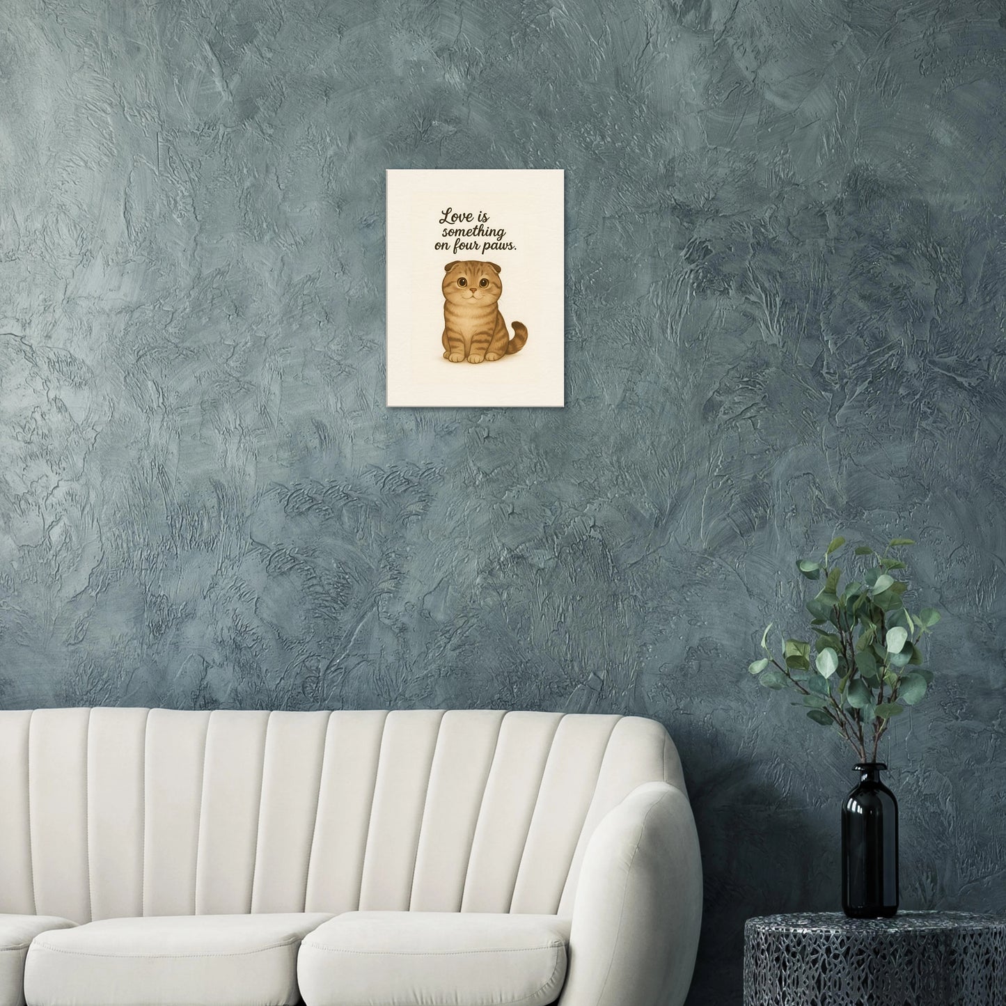 Liefde is een beestje op vier poten | Canvas voor katten liefhebbers