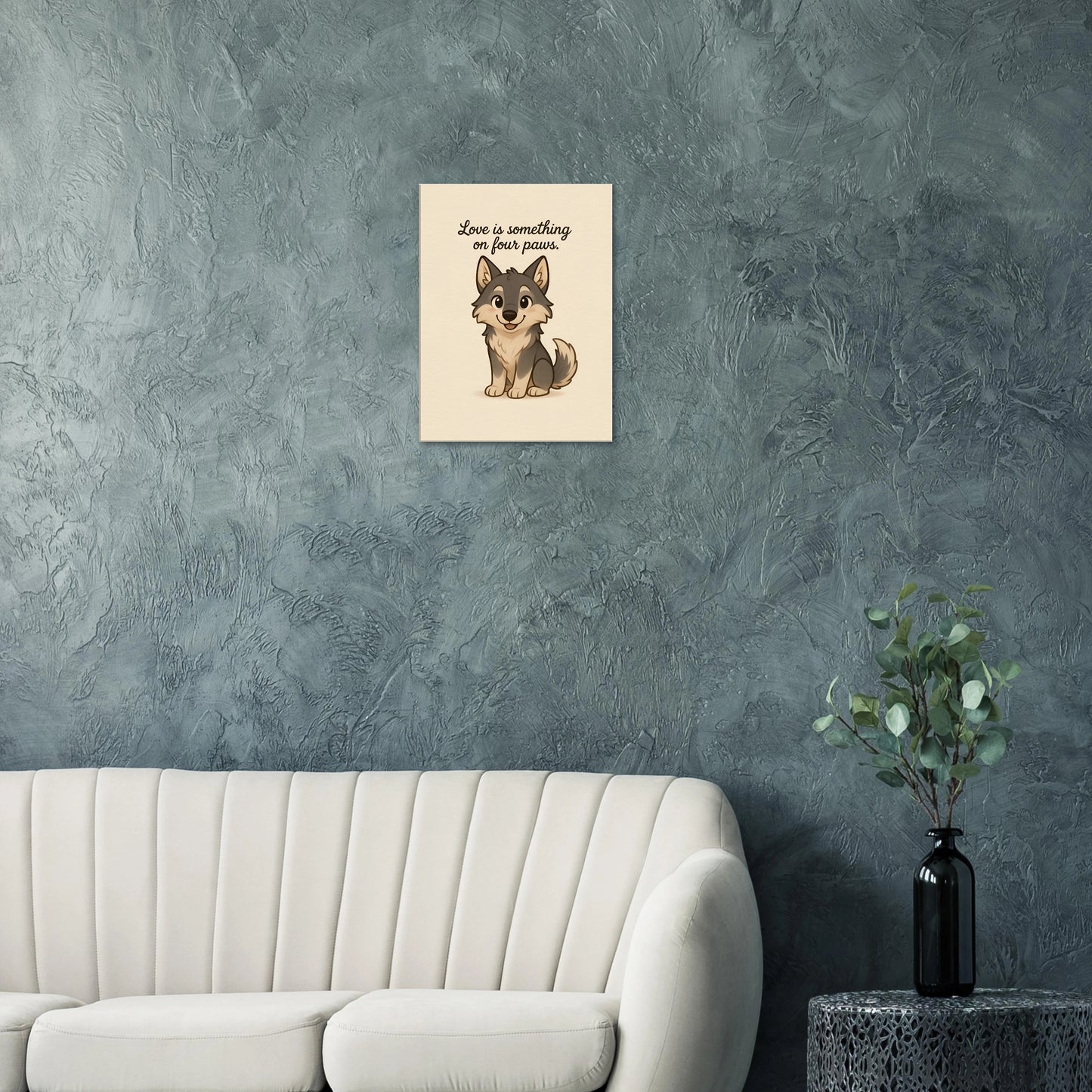 Liefde is een beestje op vier poten | Canvas voor Honden liefhebbers
