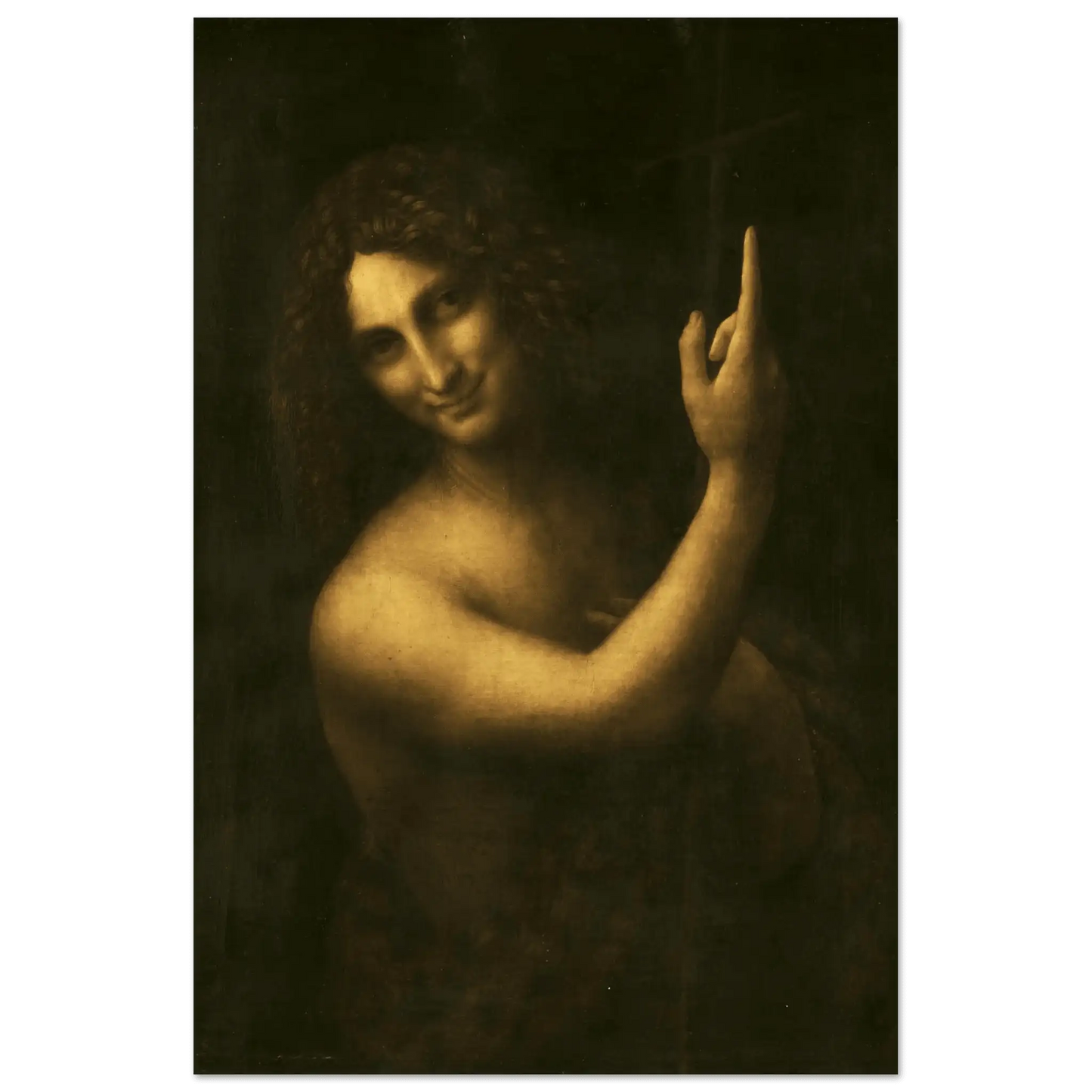 Saint John the Baptist - Leonardo Da Vinci | Aluminium Poster - Ralphies.