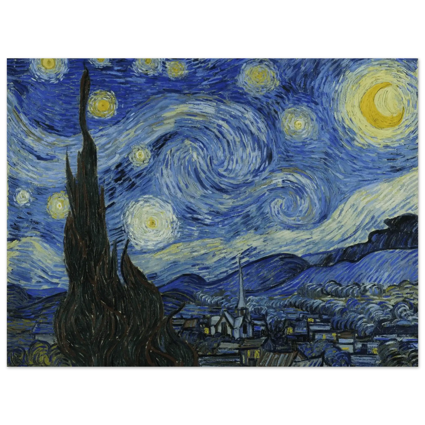 De Sterrennacht - Van Gogh | Aluminium Poster - Ralphies.