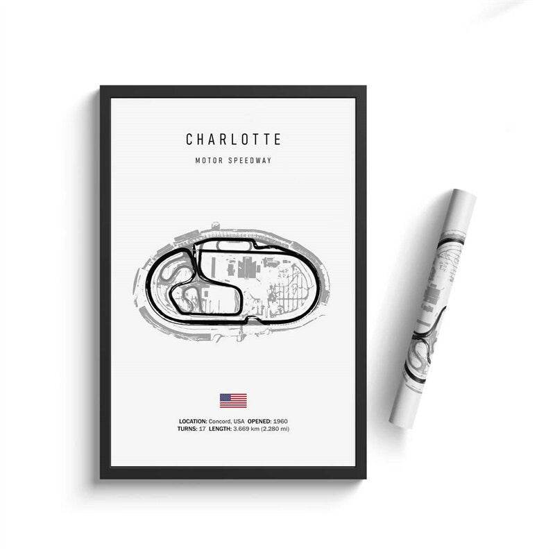 Poster Formule 1 2024 Circuits Grand Prix van Silverstone Laguna Seca zonder lijst - Ralphies.