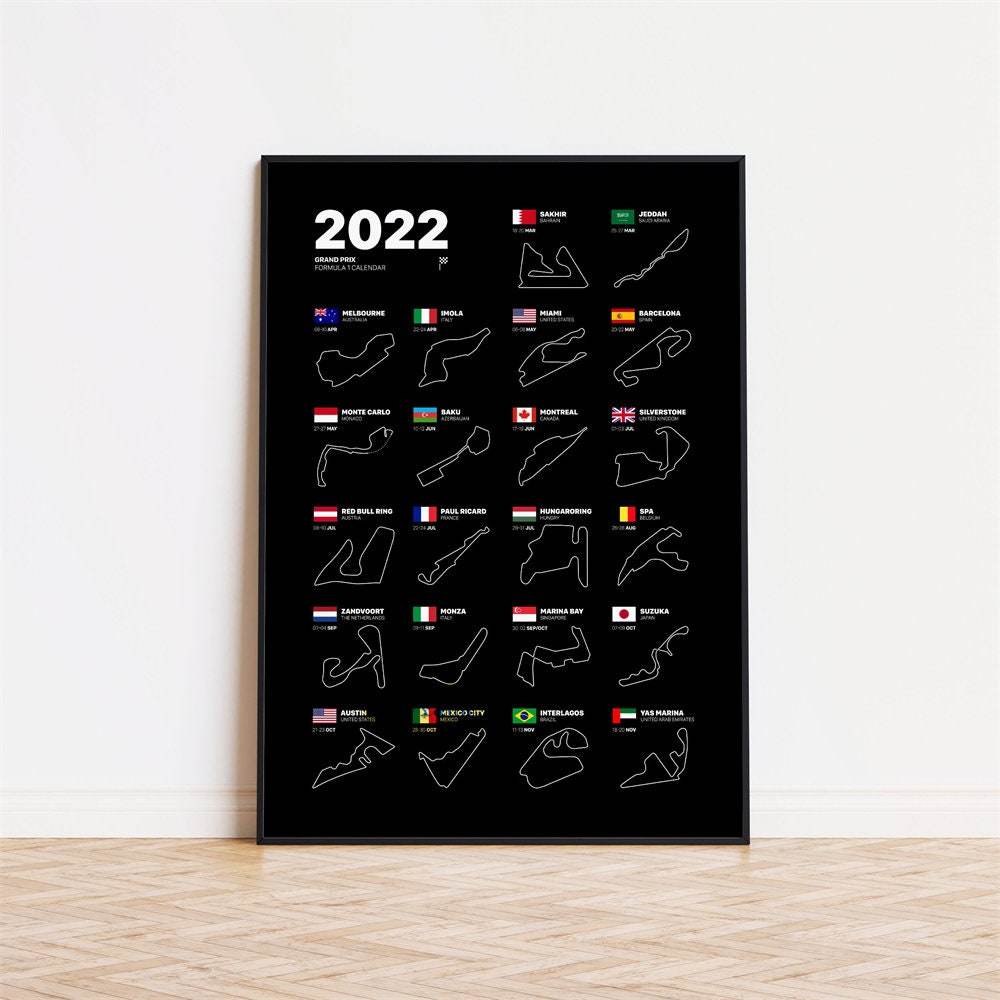 Poster Formule 1-coureurs Legendes Handtekeningen I Decoratieve print zonder lijst - Ralphies.