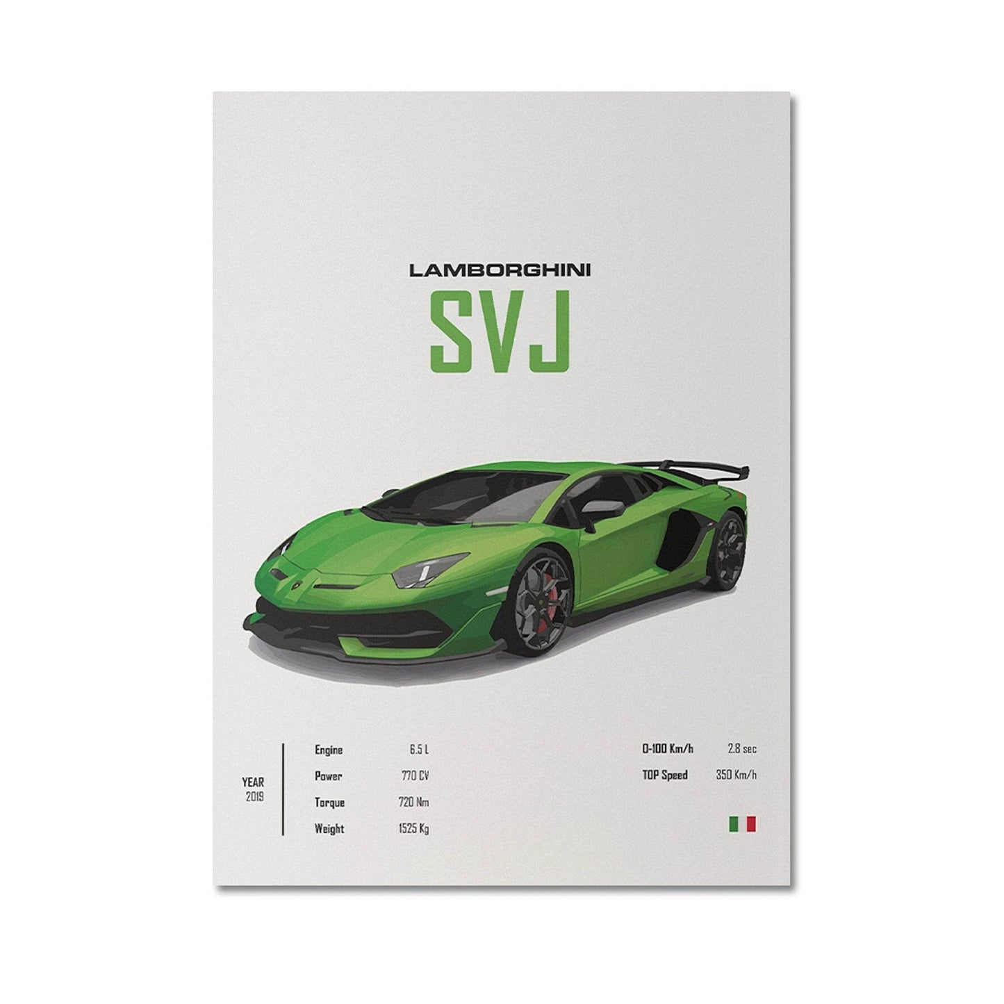 Poster LAMBORGHINI Murcielago, Svj ,MCLAREN Senna sportwagen I Wanddecoratie I Print zonder lijst - Ralphies.