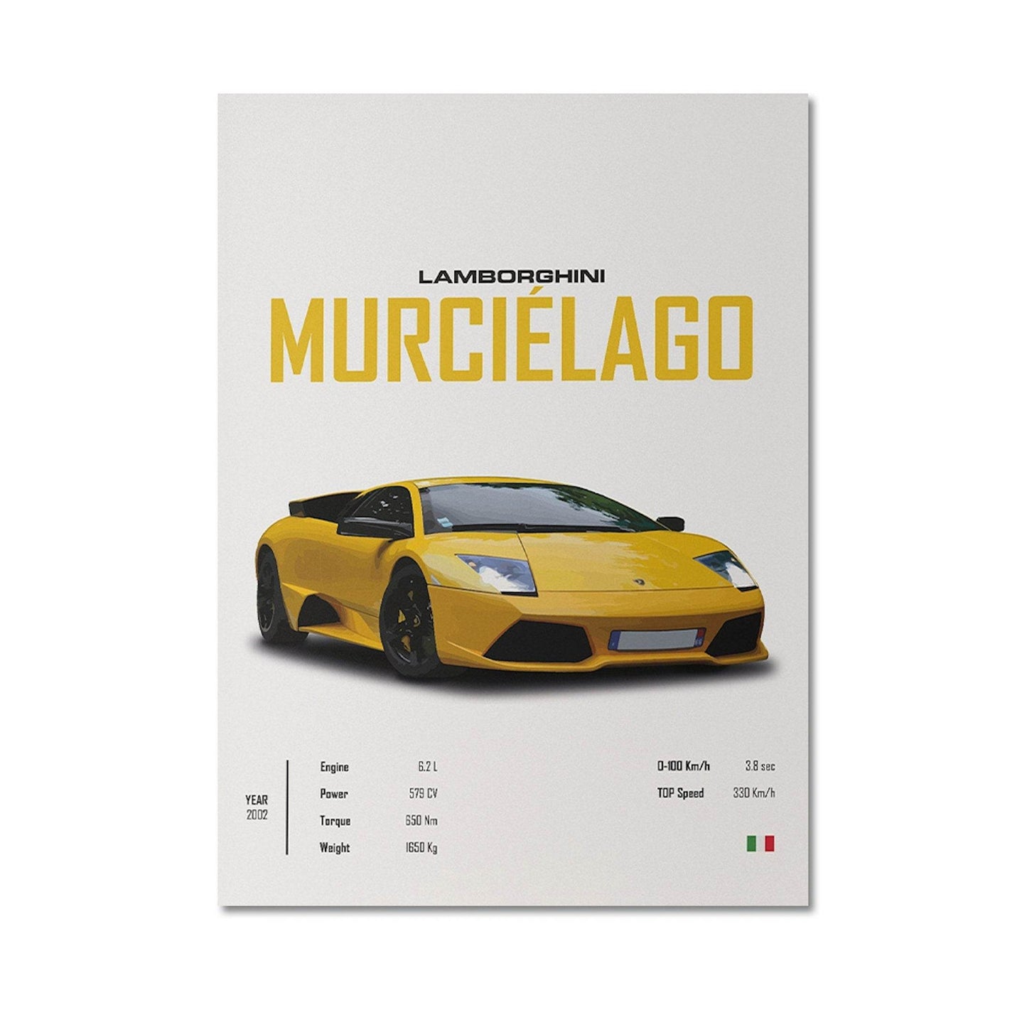Poster LAMBORGHINI Murcielago, Svj ,MCLAREN Senna sportwagen I Wanddecoratie I Print zonder lijst - Ralphies.