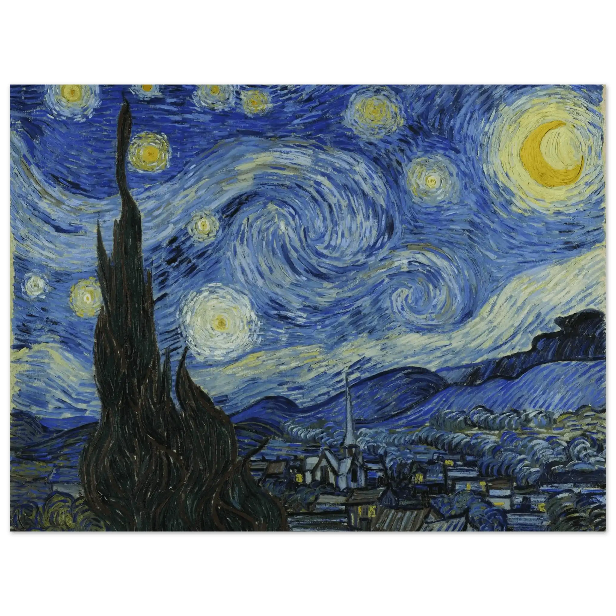 De Sterrennacht - Van Gogh | Aluminium Poster - Ralphies.