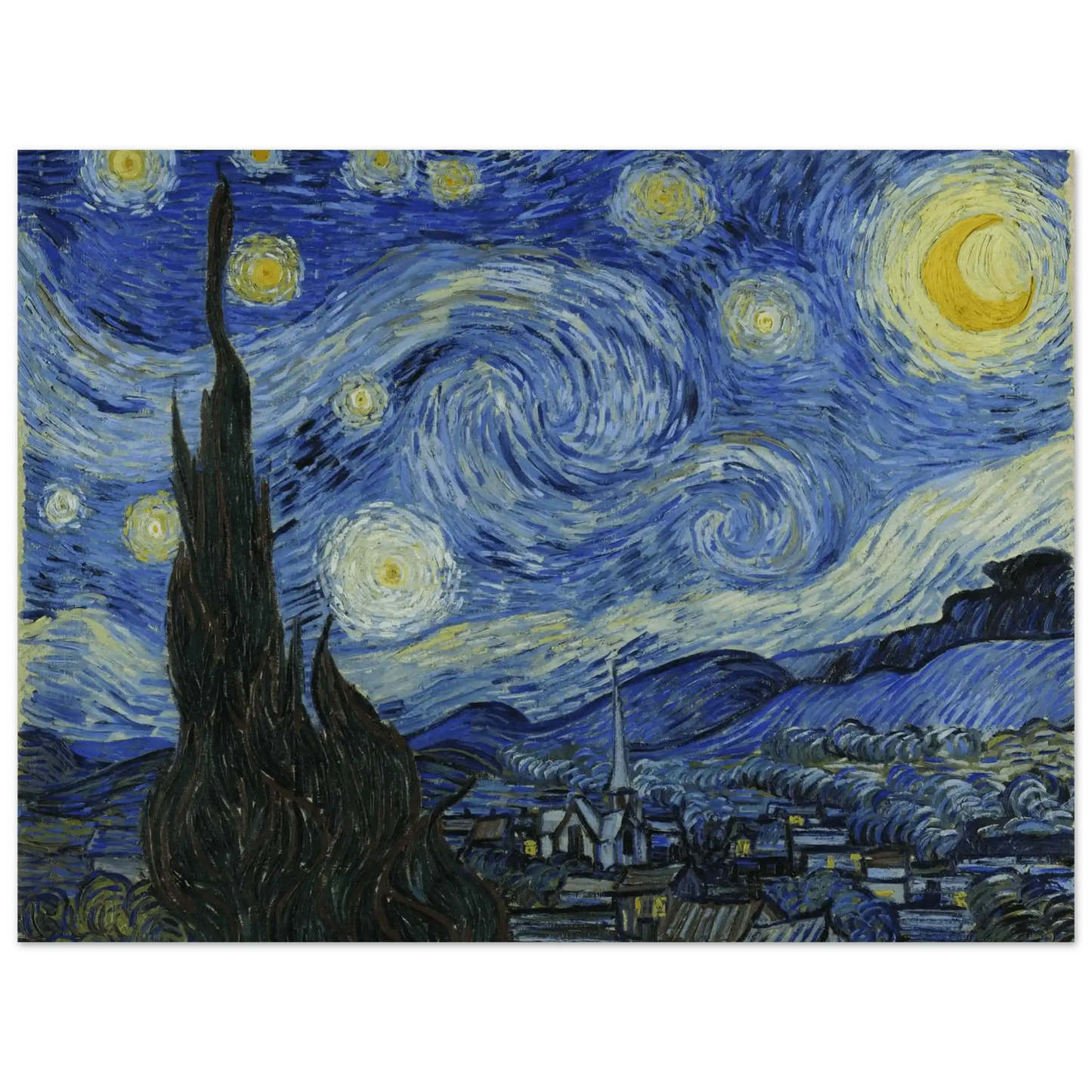 De Sterrennacht - Van Gogh | Aluminium Poster - Ralphies.