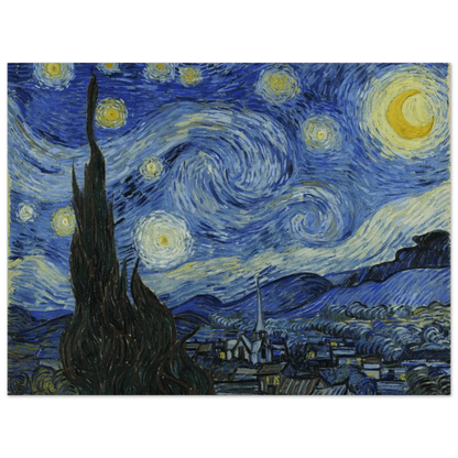 De Sterrennacht - Van Gogh | Aluminium Poster - Ralphies.