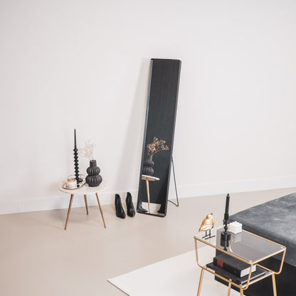 Passpiegel - Metaal - Zwart - 30x4x150cm