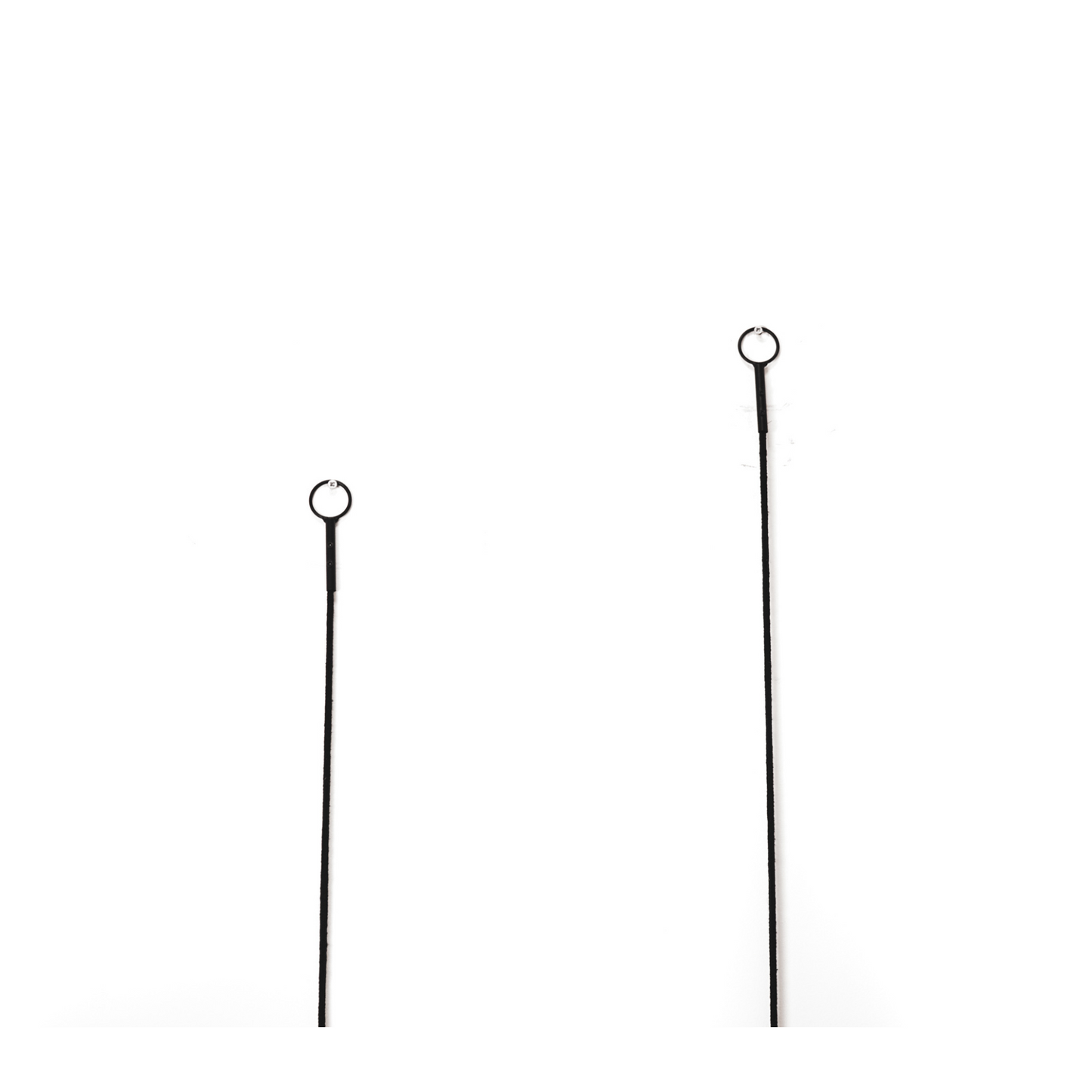 Spiegel - Duo Set - Metaal - Zwart - 22x60 | 19x50cm