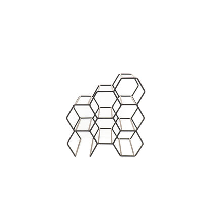 Wijnrek - Metaal - Black - 28x19x29cm