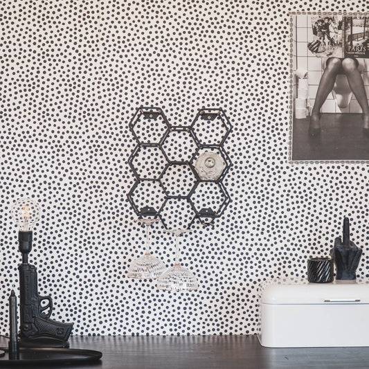 Wijnrek - Metaal - Zwart - 27x19,5x32,5cm