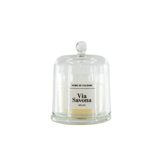 Geurkaars -Glazen Stolp Via Savona Milaan - 100gram