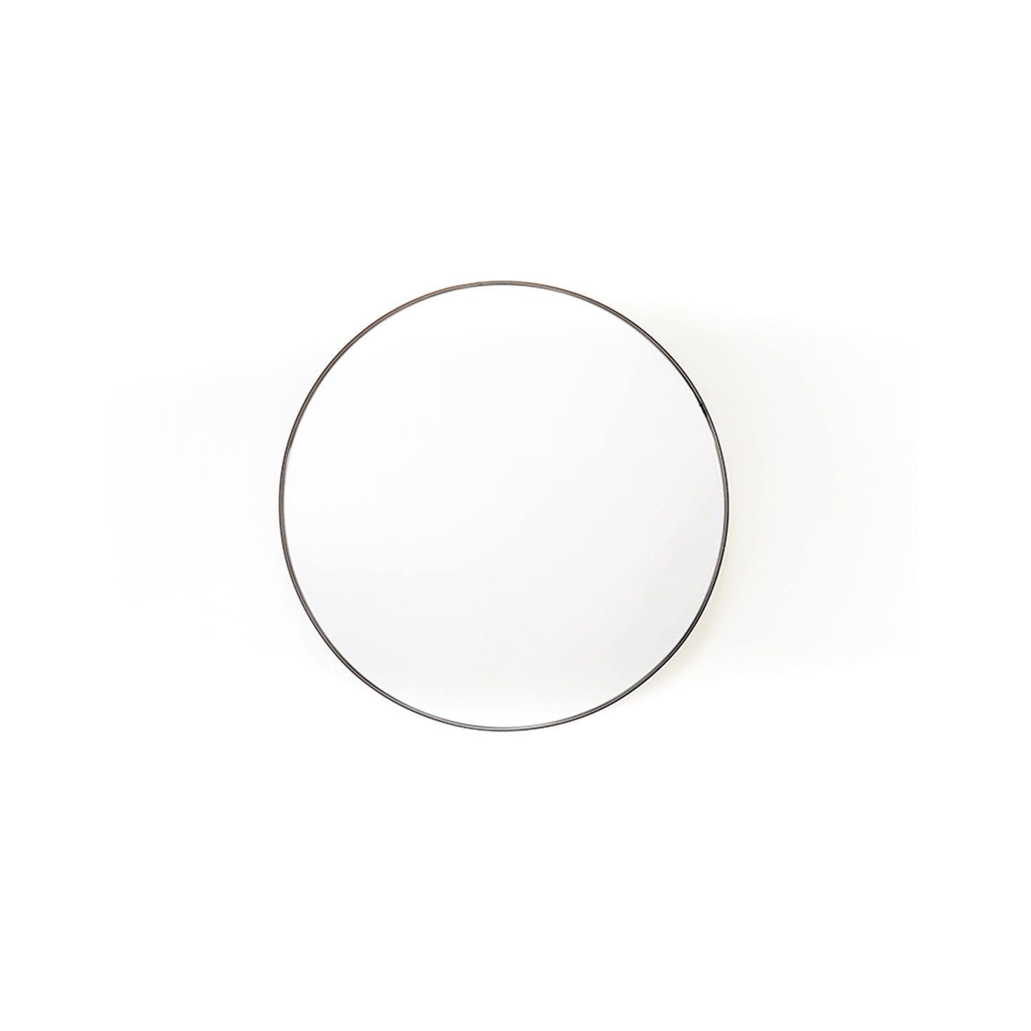 Spiegel - Rond - Metaal - Zwart - 60x3x60cm