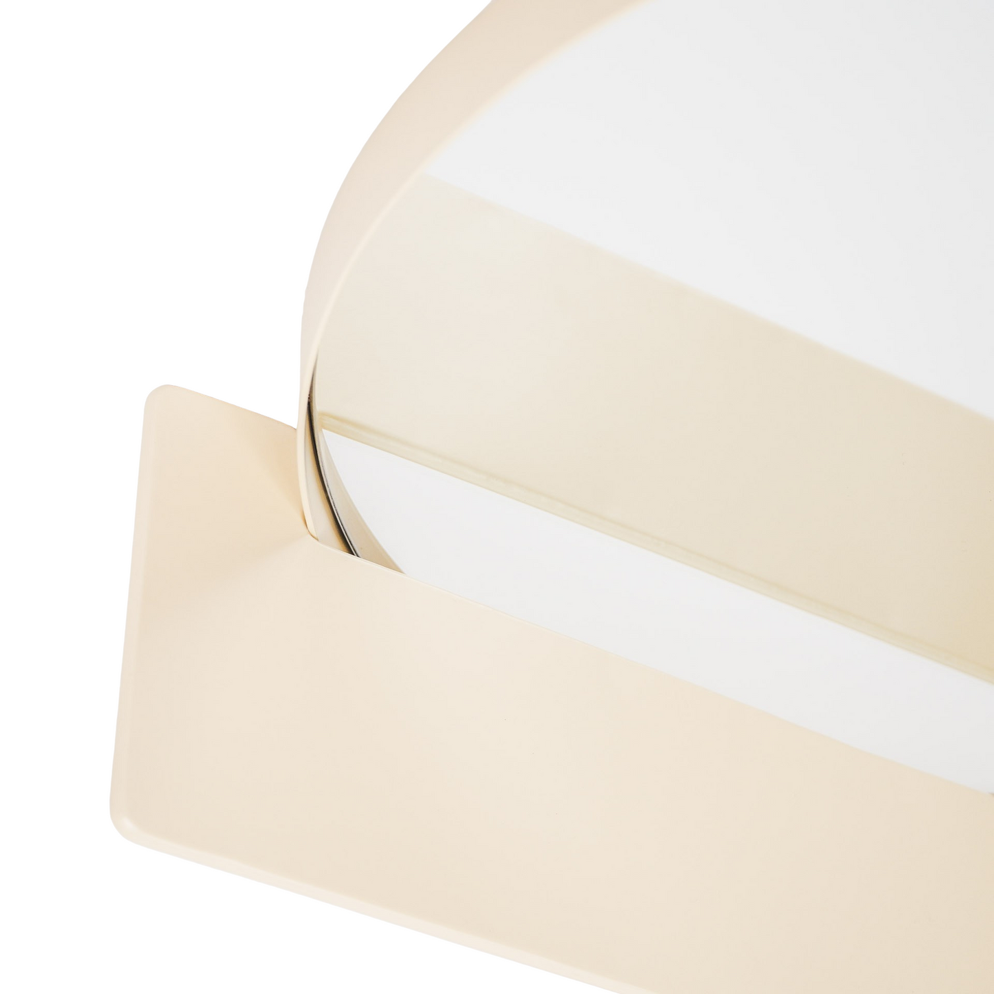 Ronde Spiegel met Plank- Zand - Ø40cm