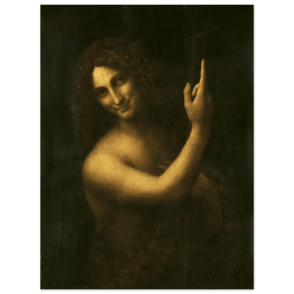 Saint John the Baptist - Leonardo Da Vinci | Aluminium Poster - Ralphies.