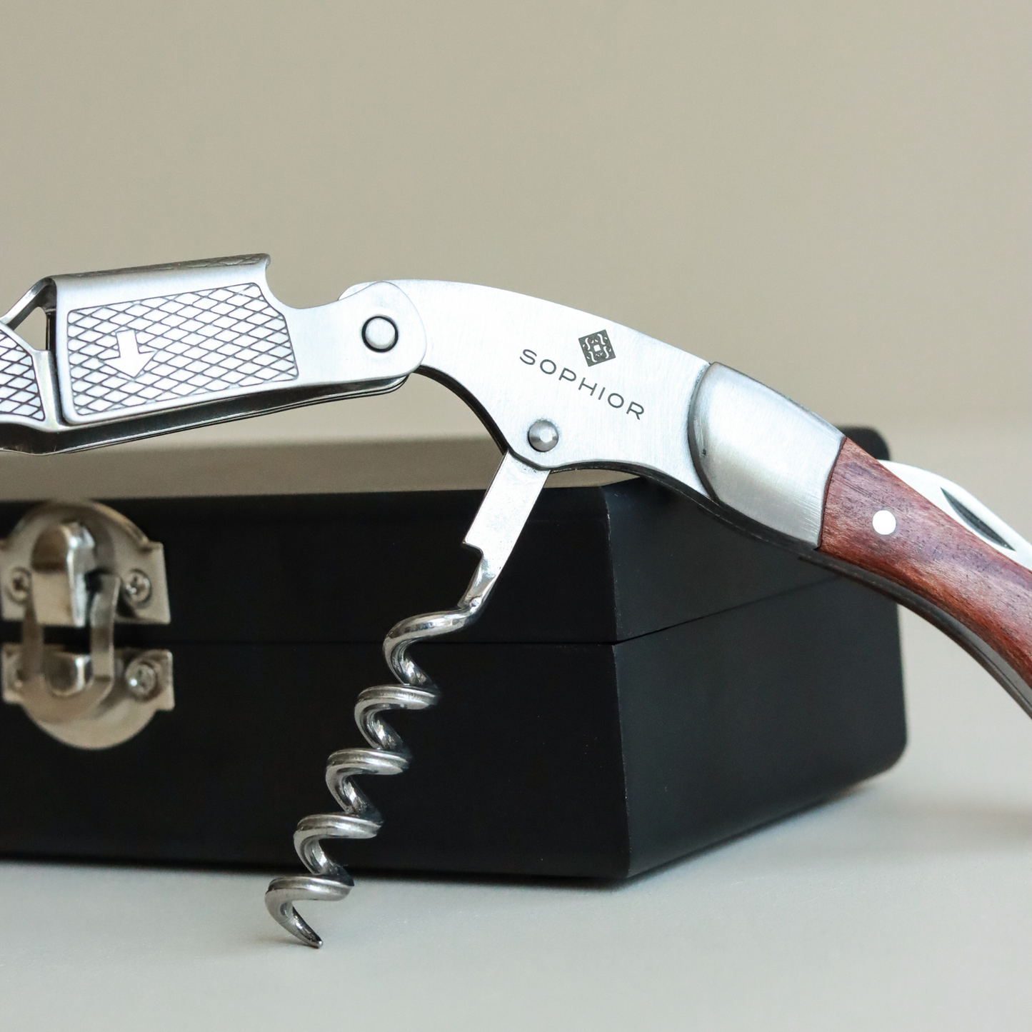 SOPHIOR Kelnersmes - Rozenhout/RVS