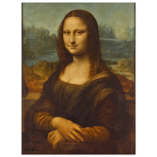 Mona Lisa - Leonardo Da Vinci | Aluminium Poster (30x40 cm) - Ralphies.