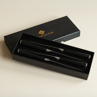 SOPHIOR Steakmessen - Damaststaal - Set 4 stuks